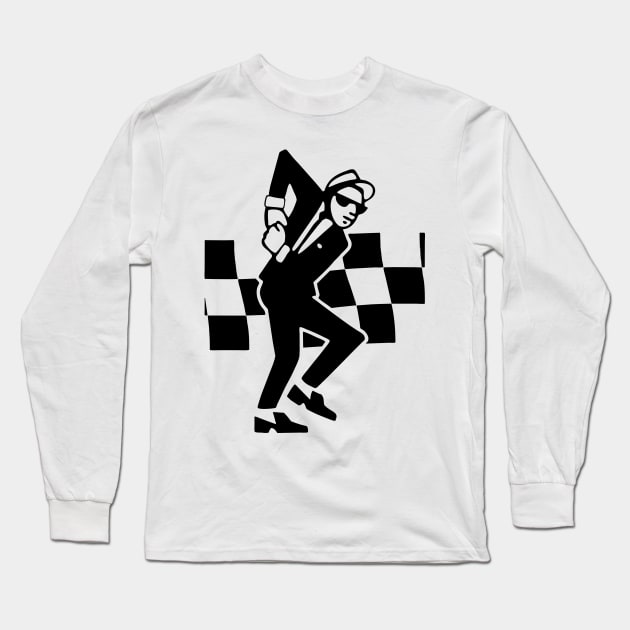 rude boy ska Long Sleeve T-Shirt by #Mahkotaemas